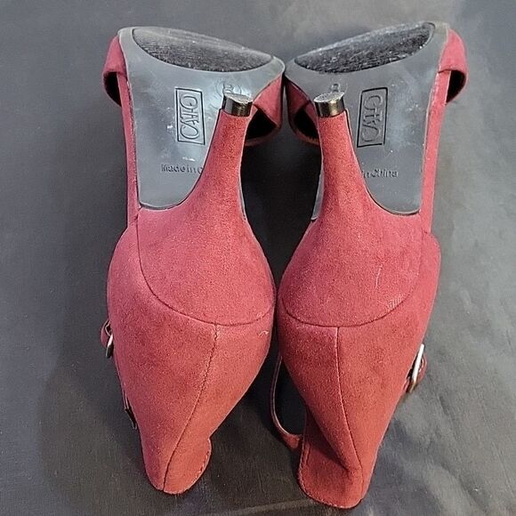 BRAND NEW CATO LOW HEEL ADJUSTABLE BUCKLE ANKLE STRAP POINTED TOE D'ORSAY SHOE - Picture 10 of 14